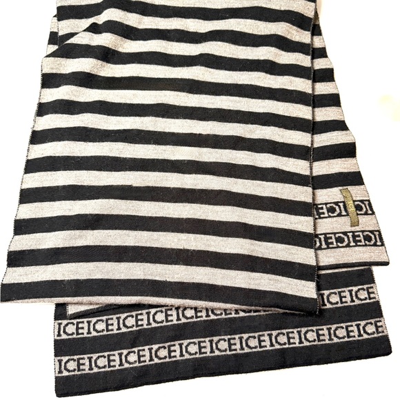 Iceberg Black and Gray Knit Accessory